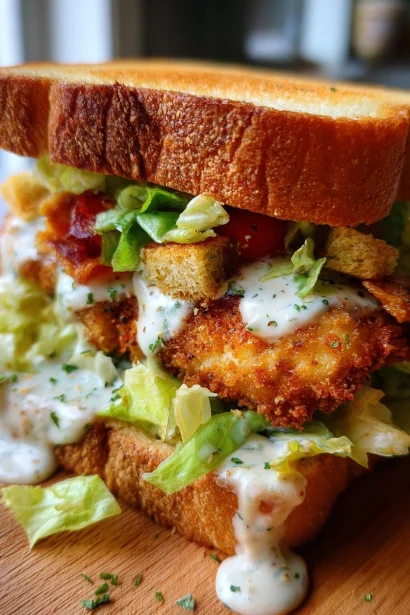 Crispy Chicken Caesar Sandwich: A Lunchtime Game Changer!