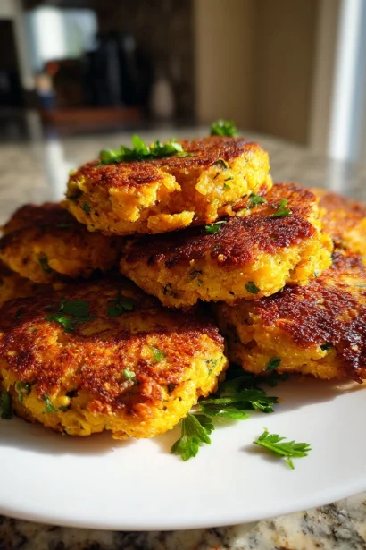 Crispy Sweet Potato–Red Lentil Patties | Quick Vegan Dinner