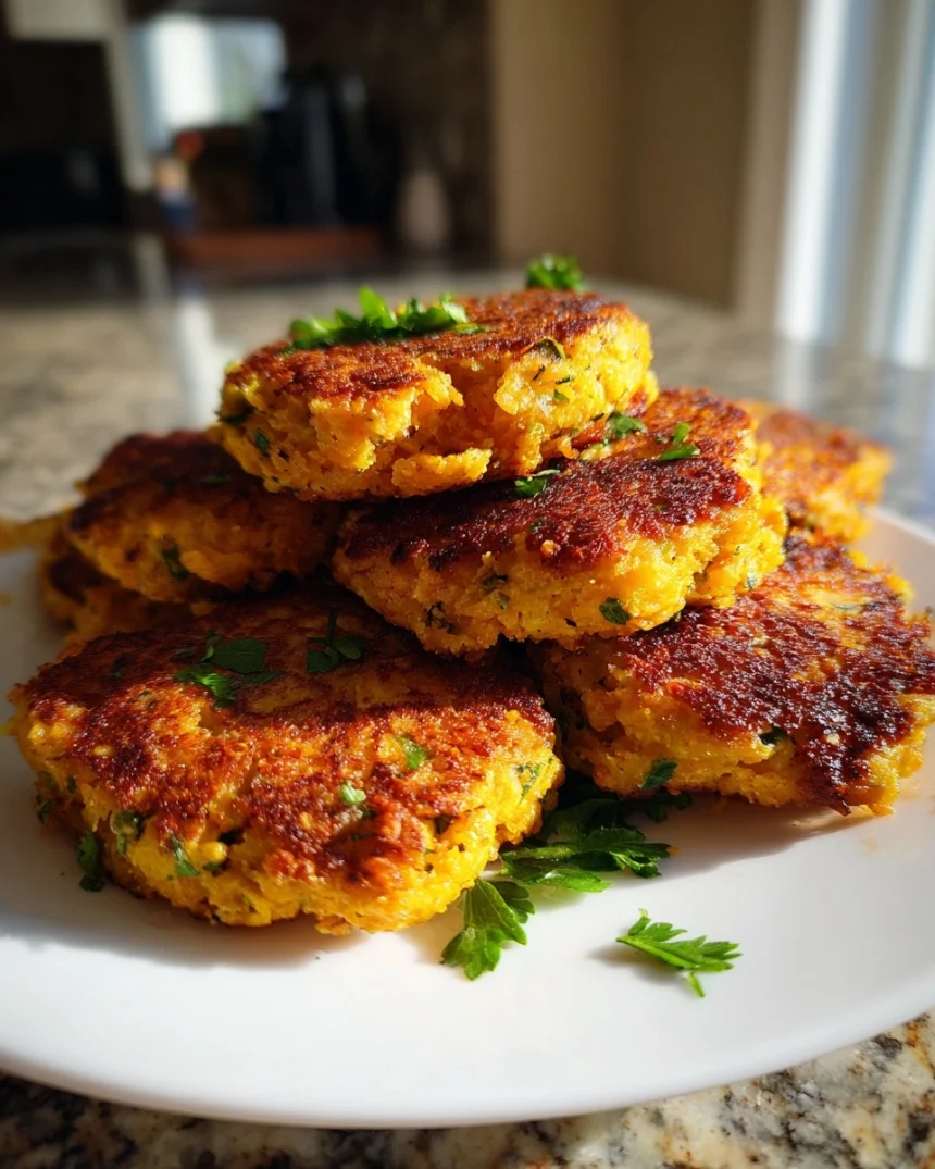 Crispy Sweet Potato–Red Lentil Patties | Quick Vegan Dinner