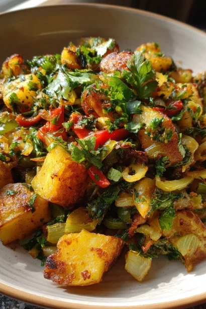 Crispy Vegan Breakfast Hash | Golden, Herby, Satisfying