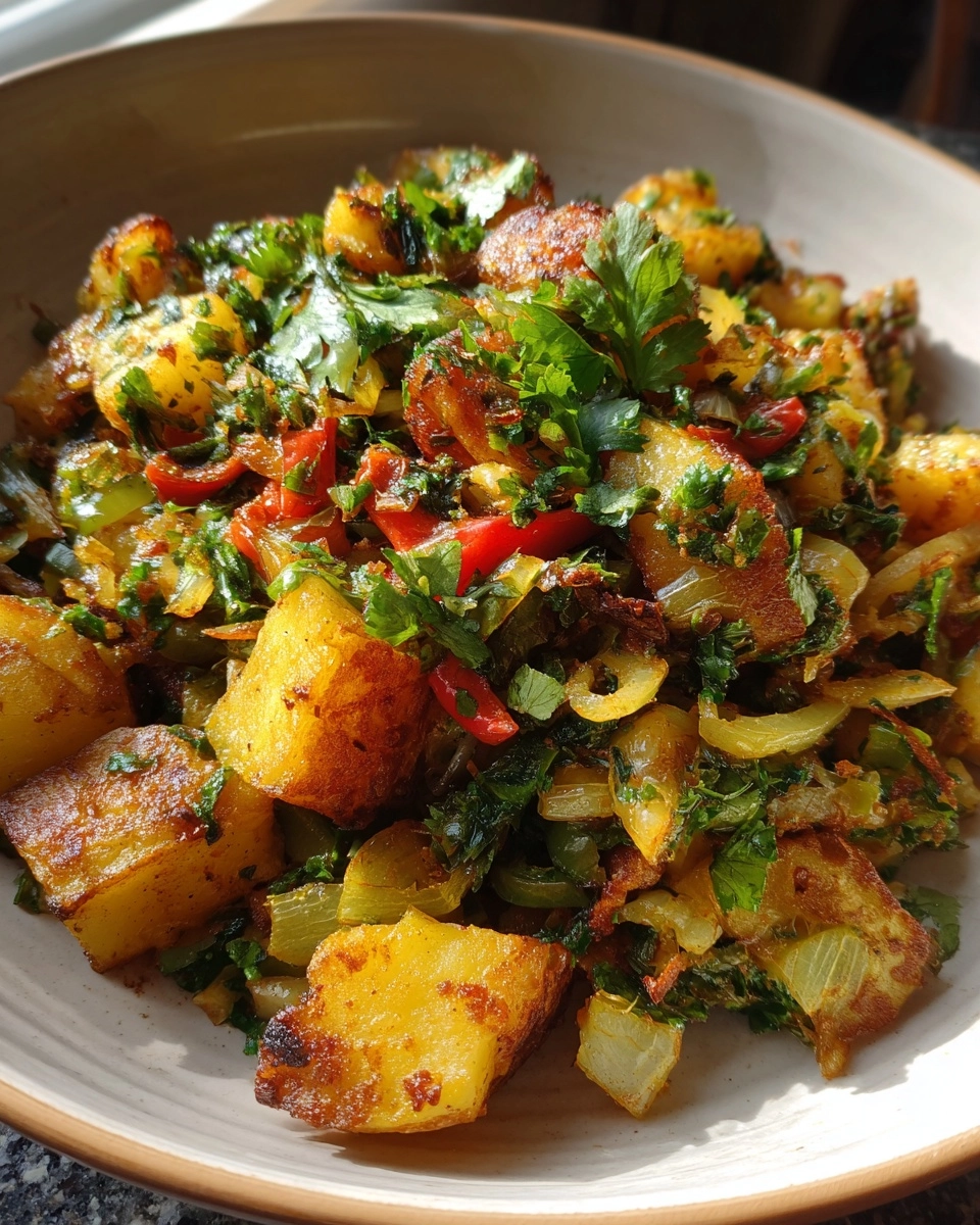 Crispy Vegan Breakfast Hash | Golden, Herby, Satisfying