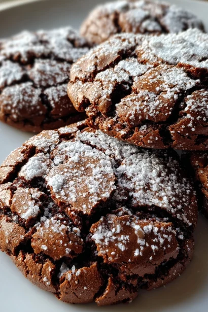 Decadent Alert: Salted Brownie Crinkle Cookies Recipe