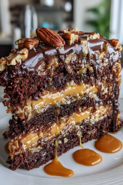 Decadent Chocolate Turtle Cake: Indulge in Pure Delight!