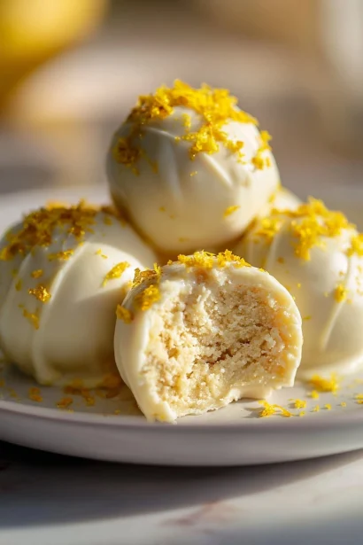 Delightful Treat: White Chocolate Lemon Truffles to Savor