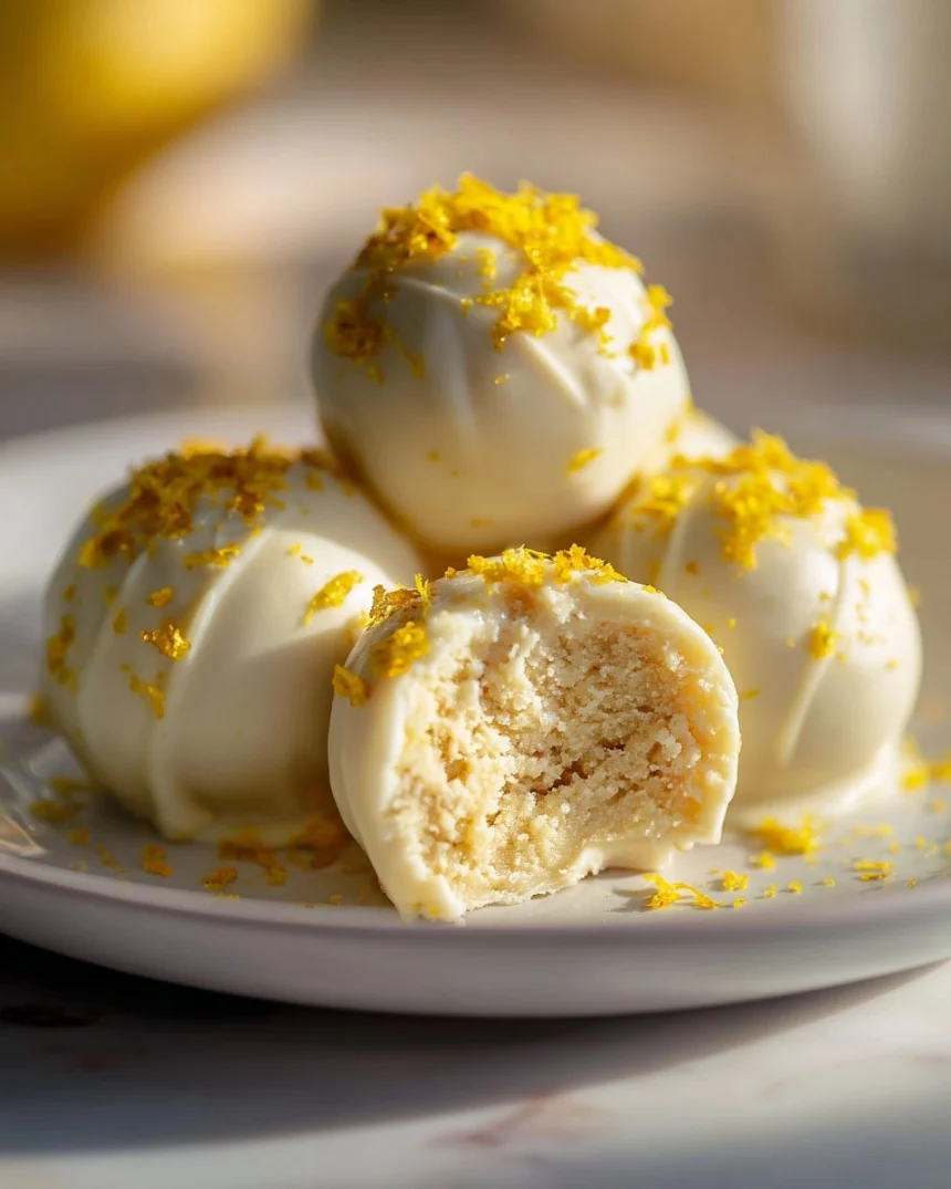 Delightful Treat: White Chocolate Lemon Truffles to Savor