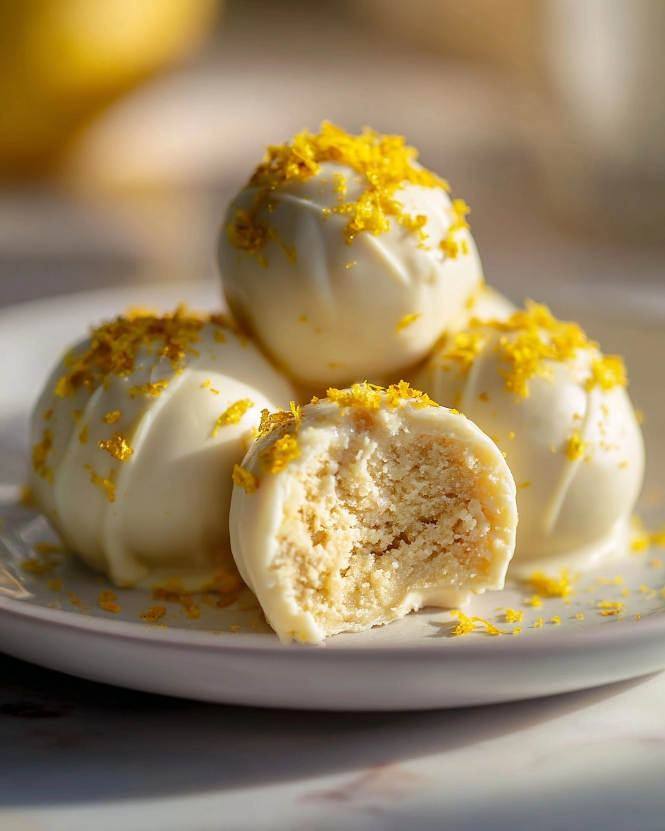Delightful Treat: White Chocolate Lemon Truffles to Savor
