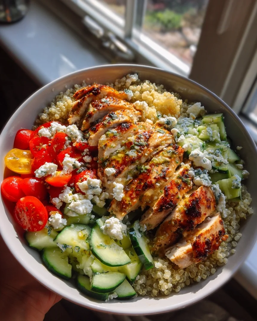 Easy Greek Chicken Bowls | Perfect for Meal Prep