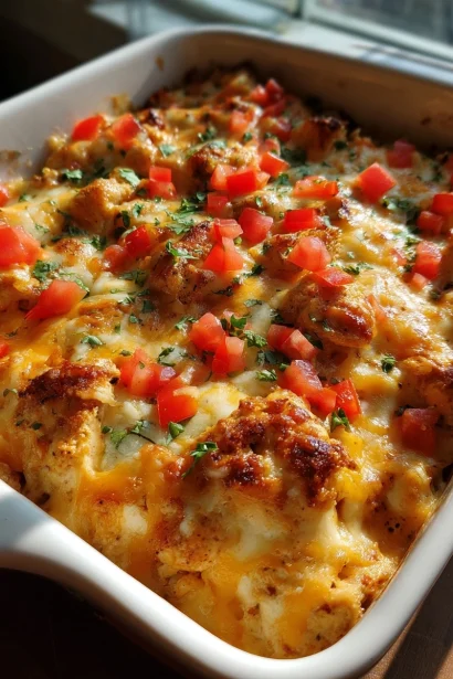 Easy Keto Mexican Chicken Casserole | Cheesy & Spicy
