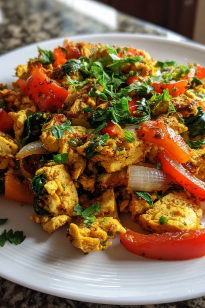 Flavorful Vegan Tofu Scramble – keyword: vegan tofu scramble
