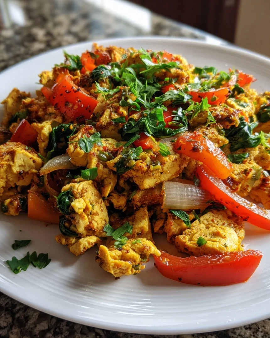 Flavorful Vegan Tofu Scramble – keyword: vegan tofu scramble
