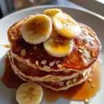 Fluffy Vegan Banana Oatmeal Pancakes – 3 Ingredients Only! – keyword: 3 ingredient vegan pancakes