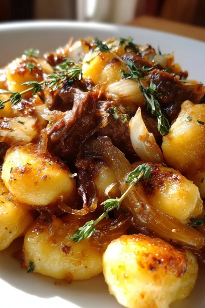 French Onion Beef Gnocchi: An Irresistible Recipe to Savor