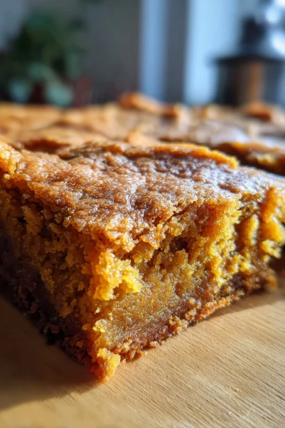 Gooey Vegan Pumpkin Blondies | One Bowl, Cozy AF