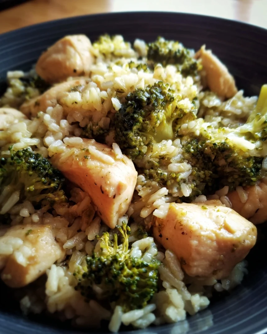 Healthy Crockpot Broccoli Chicken and Rice – keyword: healthy crockpot chicken recipe