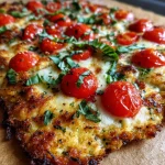 Keto Chicken Pizza Crust | Crispy, Cheesy, 20-Min