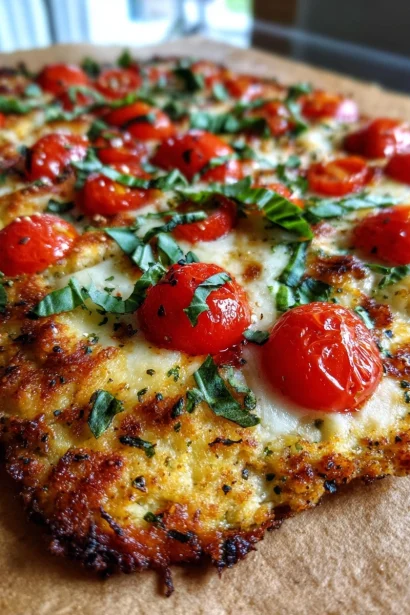 Keto Chicken Pizza Crust | Crispy, Cheesy, 20-Min