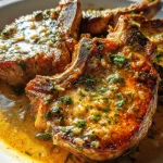 Keto Crockpot Pork Chops with Garlic Butter Sauce – keyword: keto pork chops recipe