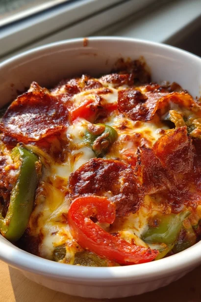 Low Carb Crustless Pizza Bowl – 5 Tasty Keto Secrets You’ll Love – keyword: crustless keto pizza bowl