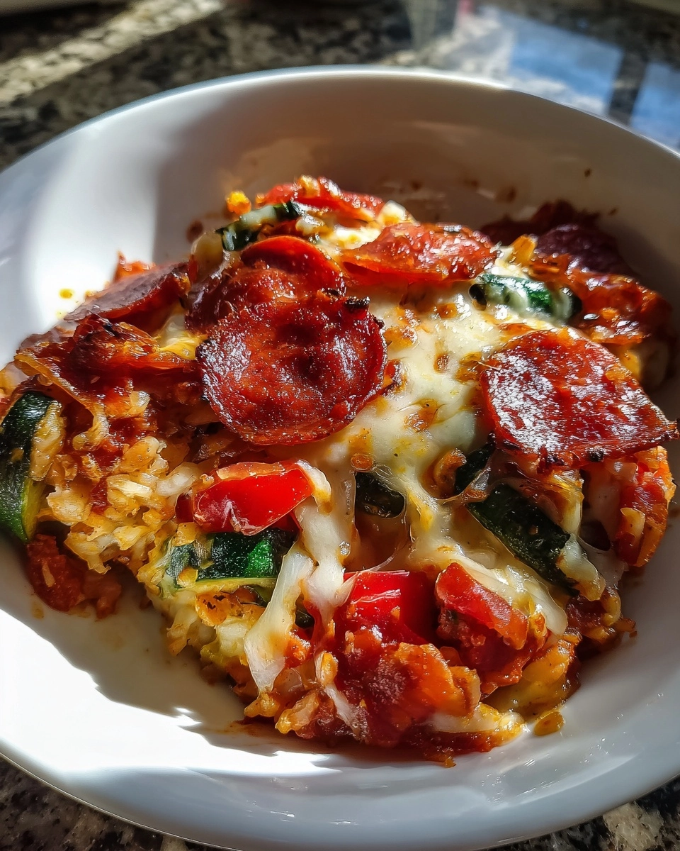 Low Carb Crustless Pizza Bowl – keyword: low carb pizza bowl