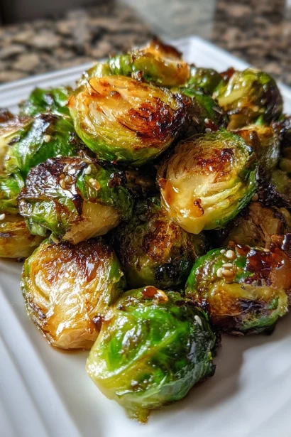 Maple Miso Glazed Brussels Sprouts - You Won't Believe the Flavor!