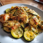 Mediterranean Chicken Zucchini Bake | Light, Fresh, Easy