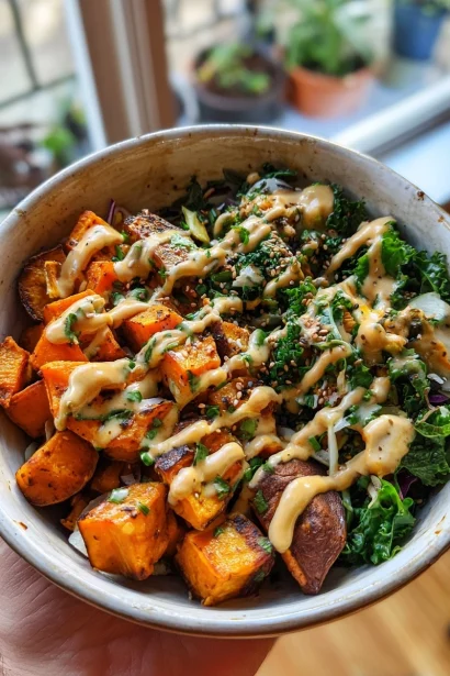 Miso Sweet Potato Power Bowl | Cozy, Savory, Vegan