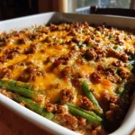 Quick Ground Beef Casserole with Green Beans – keyword: ground beef casserole recipe