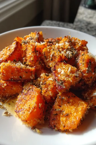 Roasted Sweet Potato with Garlic Parmesan: Simply Delicious!