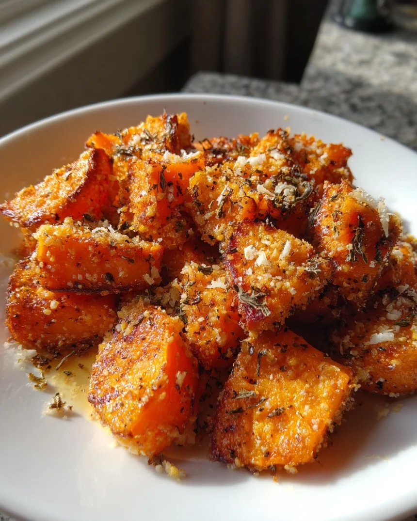 Roasted Sweet Potato with Garlic Parmesan: Simply Delicious!