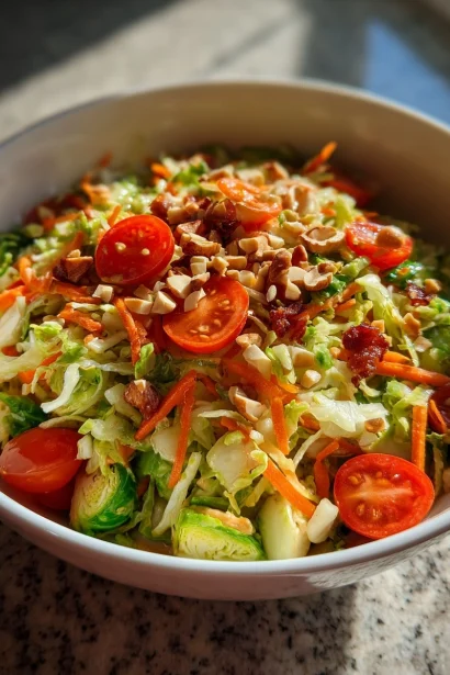 Super Tasty & Healthy Brussels Sprouts Salad Recipe