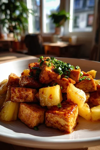 Sweet & Savory Pineapple Tofu | Must-Try Vegan Dinner
