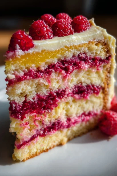 The Layer Cake of Your Dreams: Raspberry Lemon Delight!