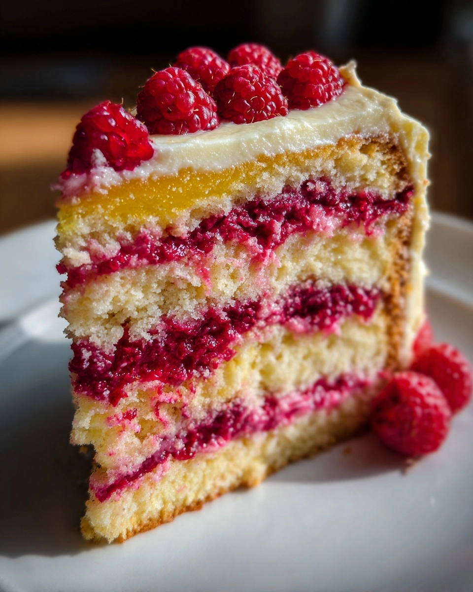 The Layer Cake of Your Dreams: Raspberry Lemon Delight!
