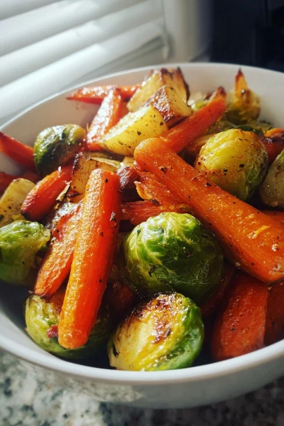 The Perfect Pairing: Roasted Carrots and Brussels Sprouts