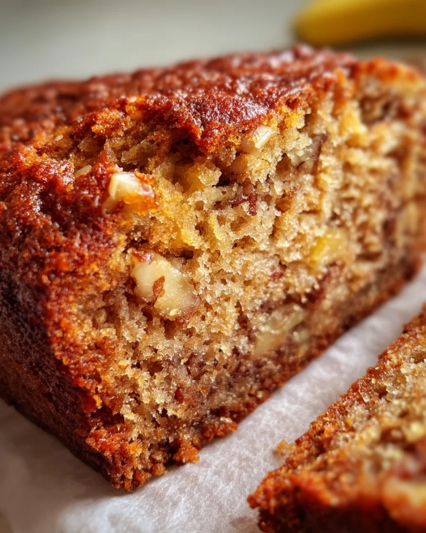 Vegan Banana Bread | Moist, Hearty & Walnut-Packed