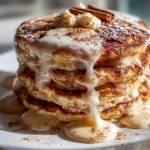 Vegan Cinnamon Roll Pancakes | Brunch-Worthy & Plant-Based