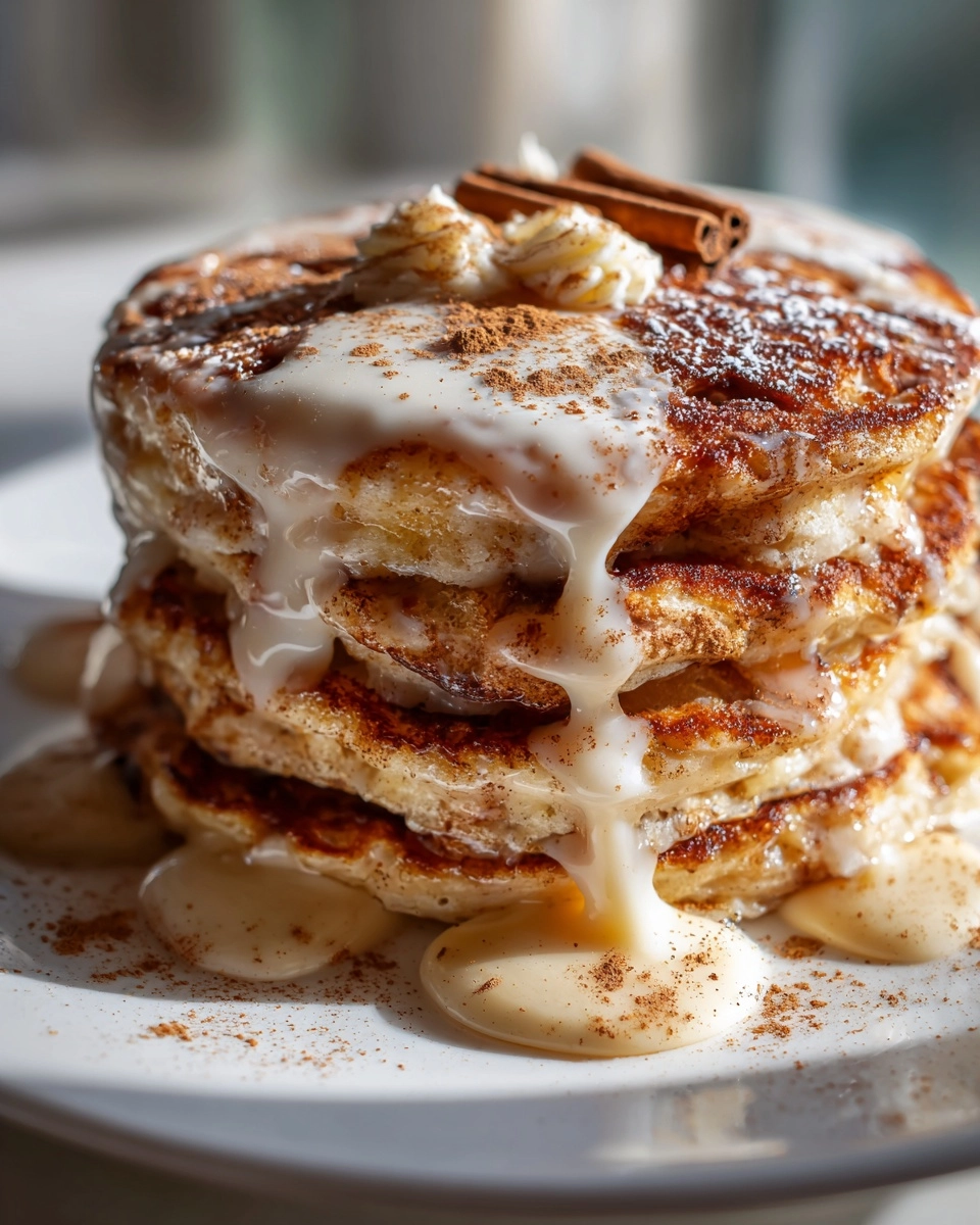 Vegan Cinnamon Roll Pancakes | Brunch-Worthy & Plant-Based