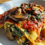 Vegan Lasagna With Spinach and Mushrooms – keyword: vegan lasagna recipe