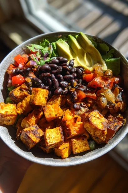Vegan Sweet Potato Burrito Bowl | Gluten-Free, Meal-Prep Gold