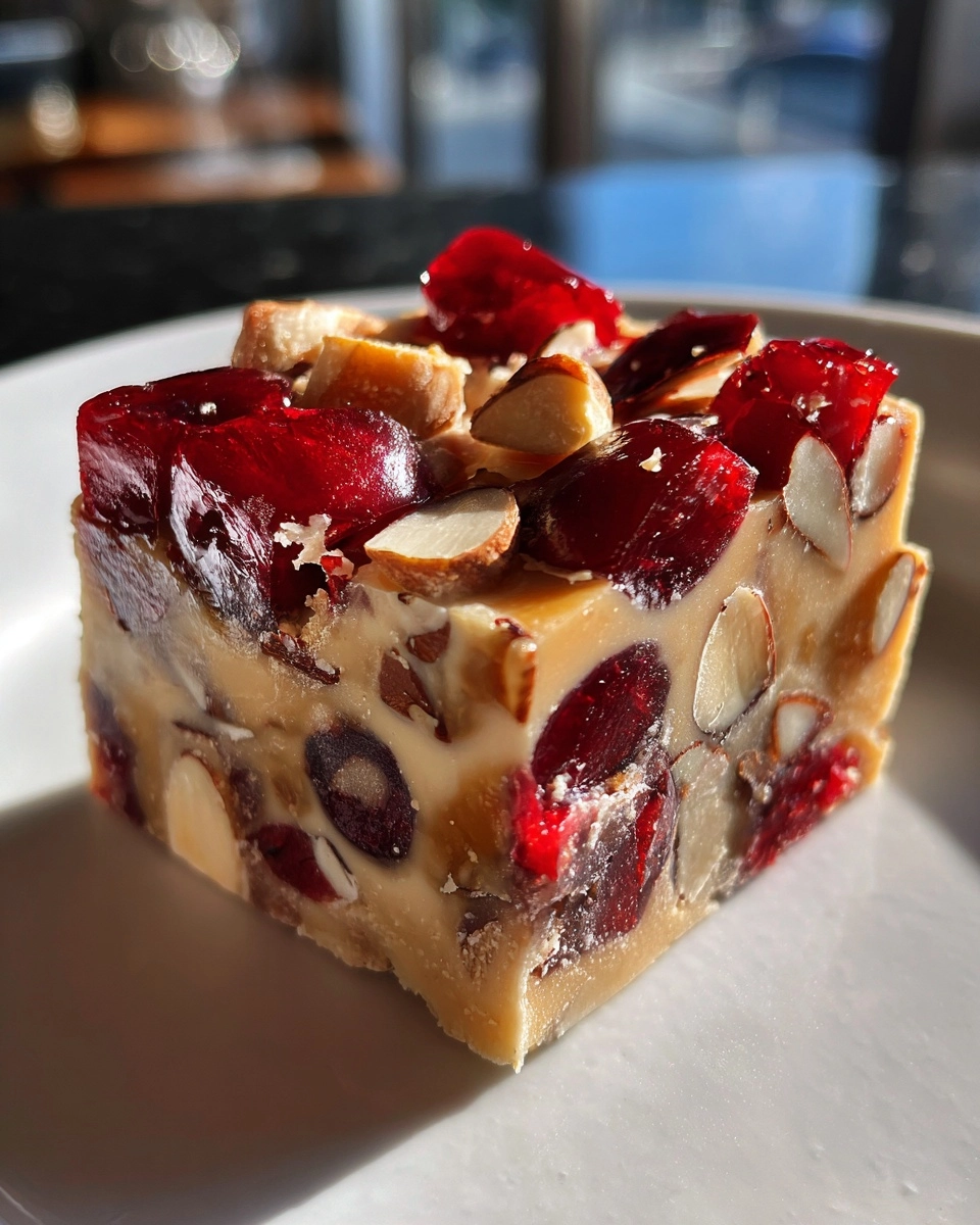 Almond Cherry Fudge