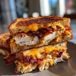 Cheddar and Bacon Turkey Melt on Sourdough
