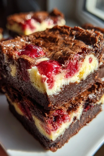 Cherry Cheesecake Brownies