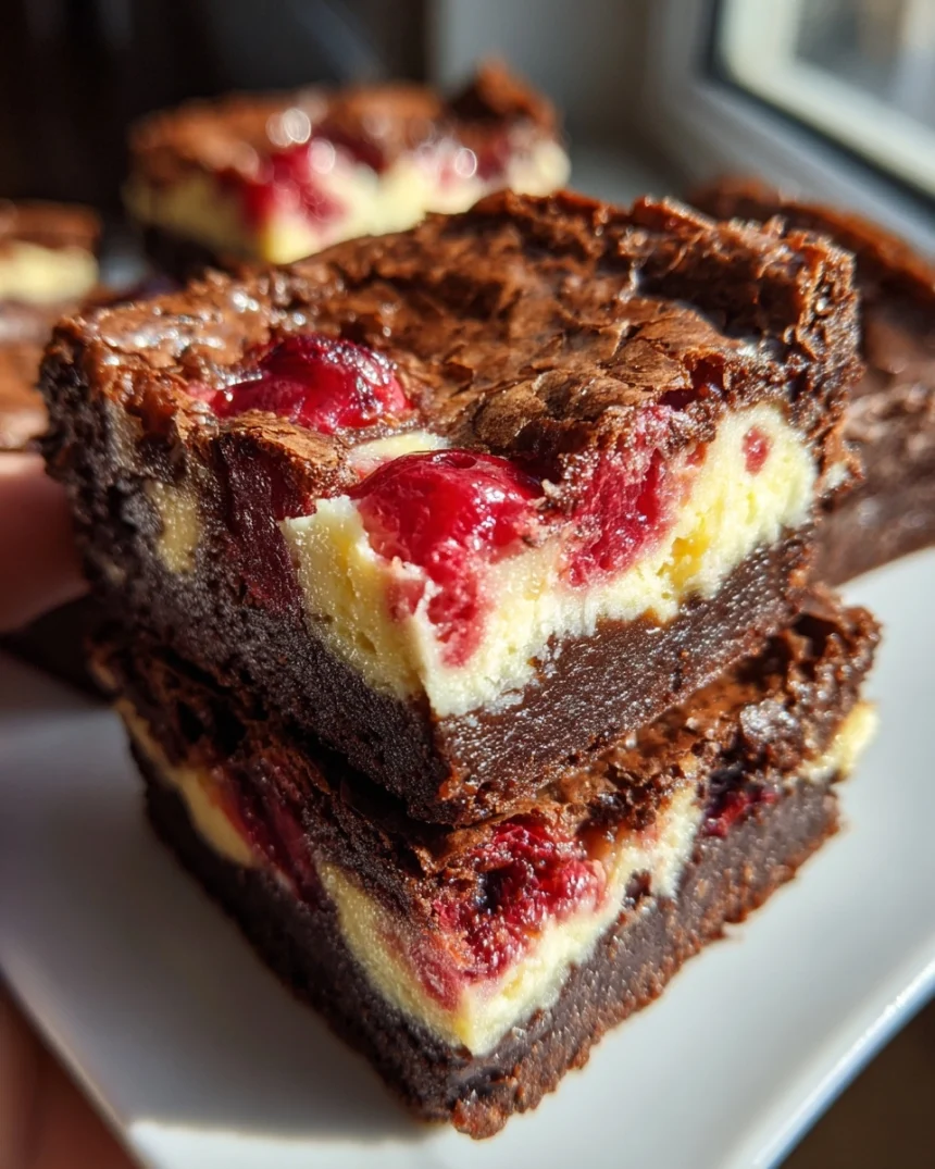 Cherry Cheesecake Brownies