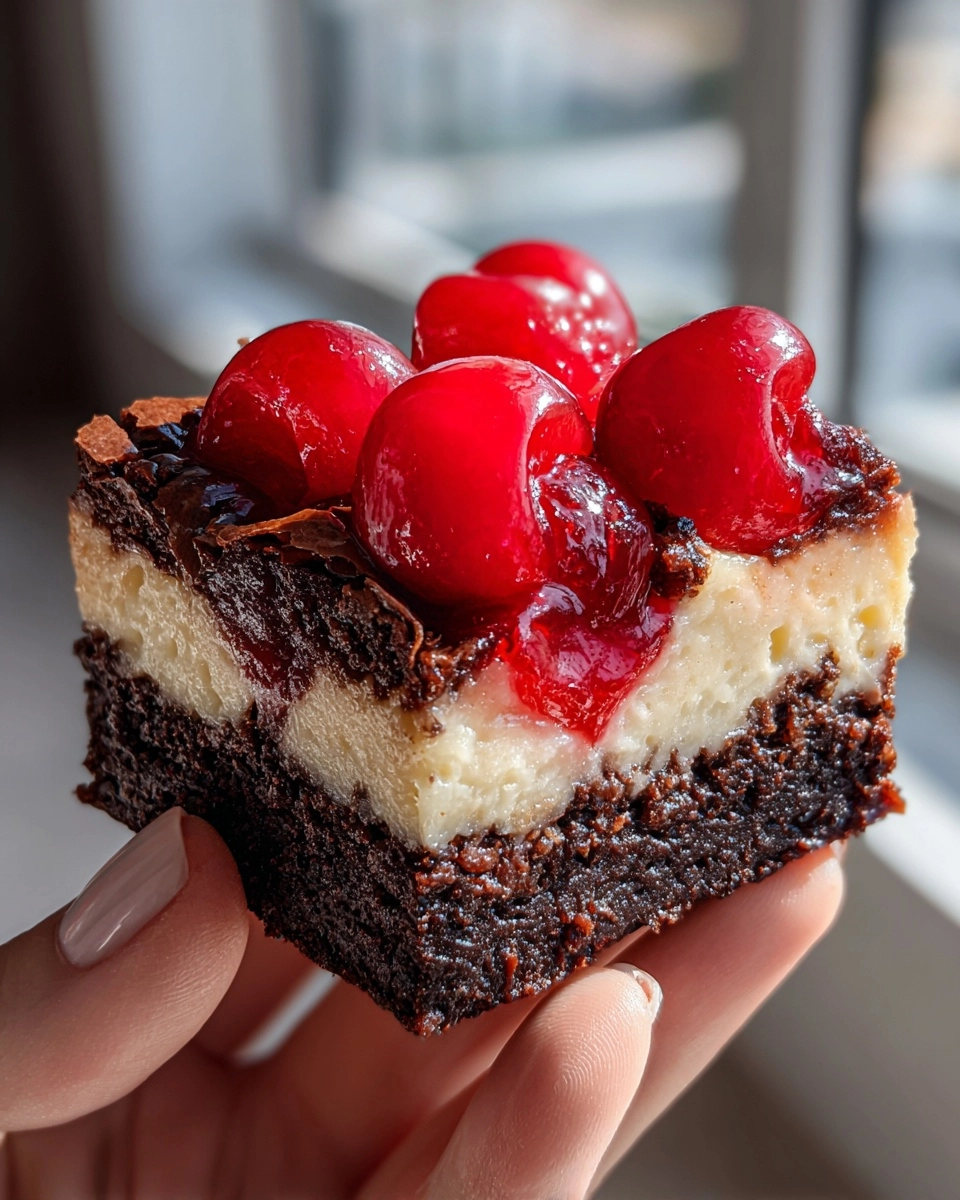 Cherry Cheesecake Brownies