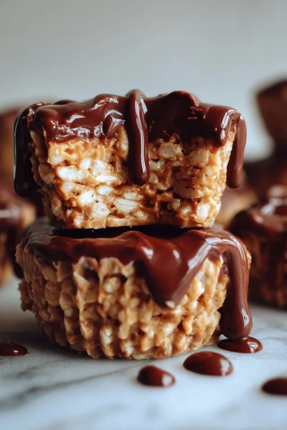 Chocolate Peanut Butter Rice Krispie Cups Recipe