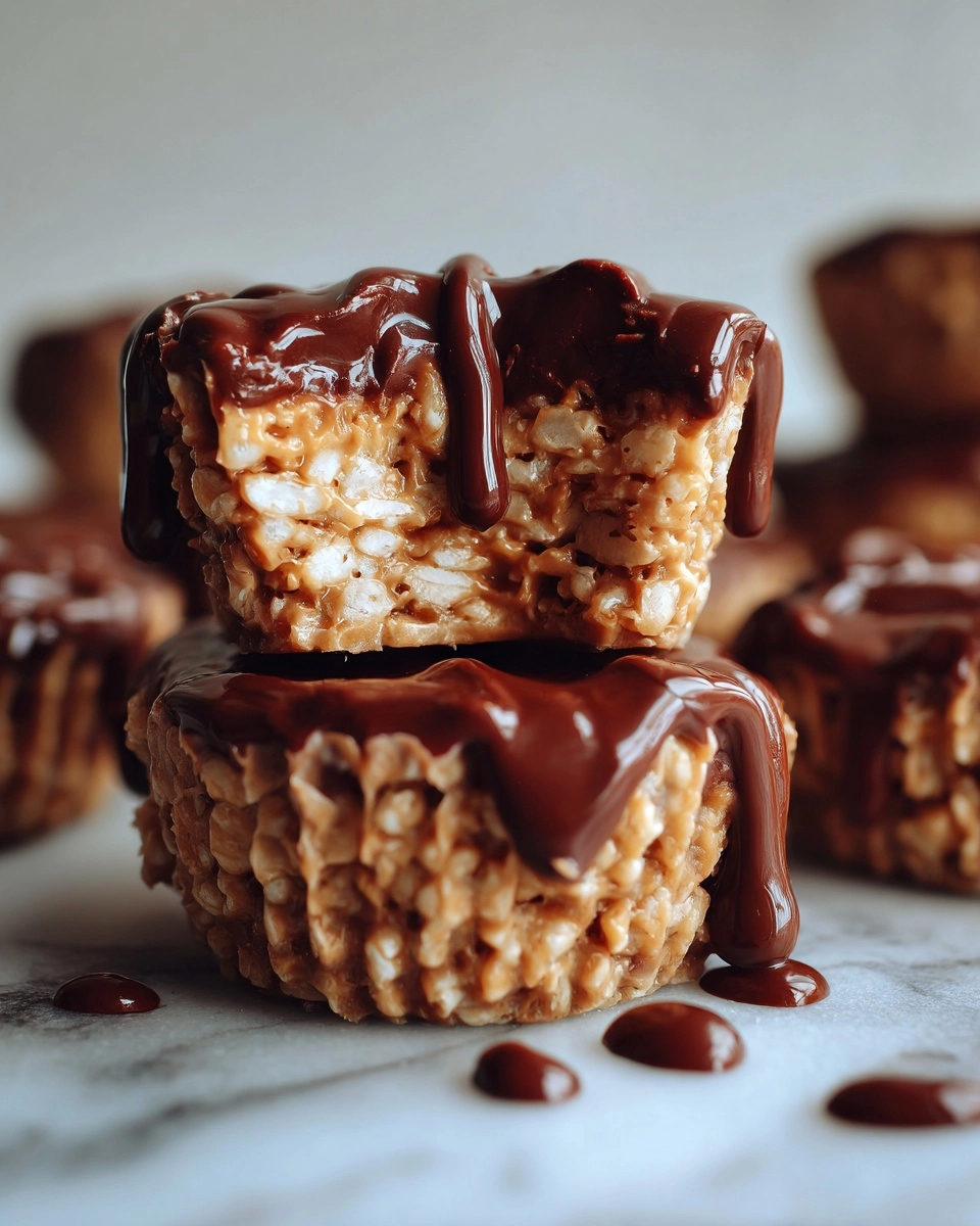 Chocolate Peanut Butter Rice Krispie Cups Recipe