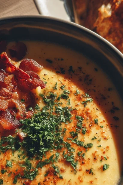 Creamy Potato Soup (bacon optional)