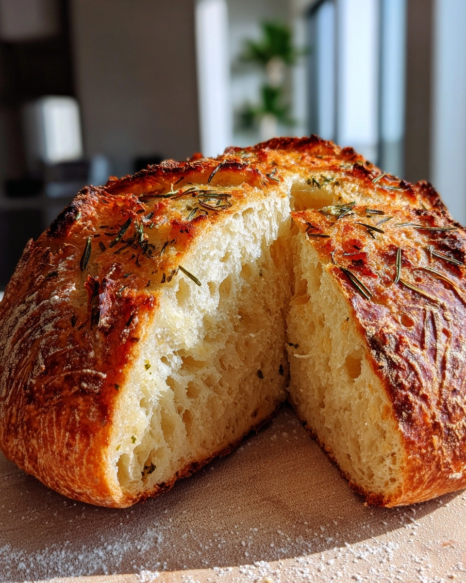 Crusty Rosemary Parmesan Bread