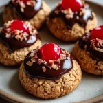 Dipped Cherry Cookies