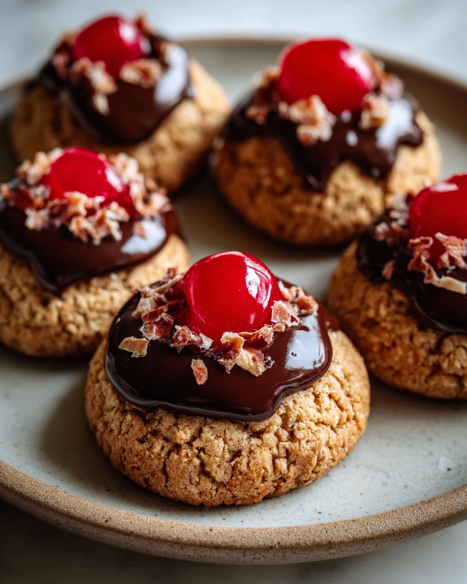 Dipped Cherry Cookies
